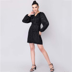 Women Applique Sheath Dress