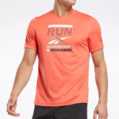 Reebok Running Graphic T-Shirt Mens Athletic T-Shirts