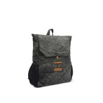 Unisex Charcoal Textured Travel Laptop Backpack