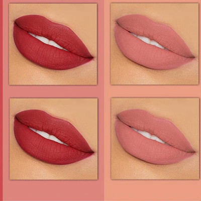 Set Of 4 Creme Matte Long Lasting Lipstick